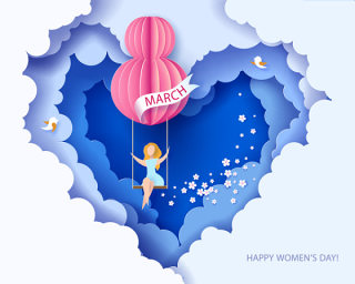 女王节女神节女人节妇女节插画创意海报背景图EPS矢量设计素材