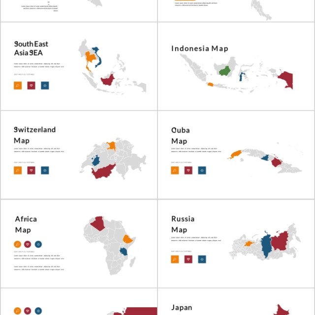 40页EXCEL图表集国外地图信息可视化图表集