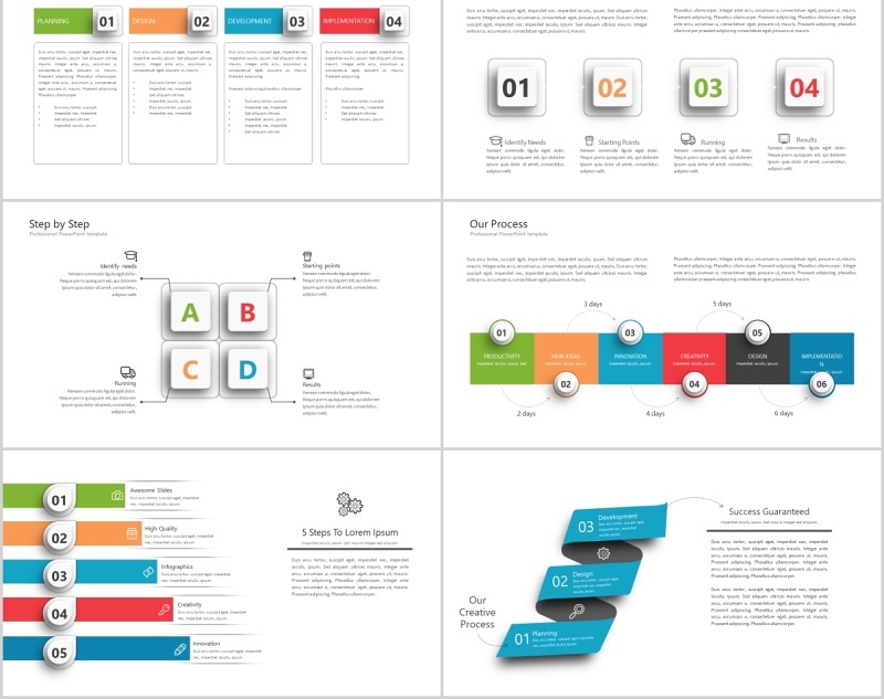 欧美风商务ppt图表