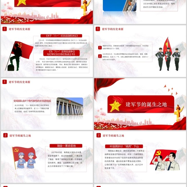 中国军魂建军党建历史宣传ppt 中国军魂建军党建历史宣传ppt