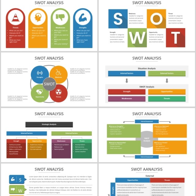 40页商业swot分析图表集