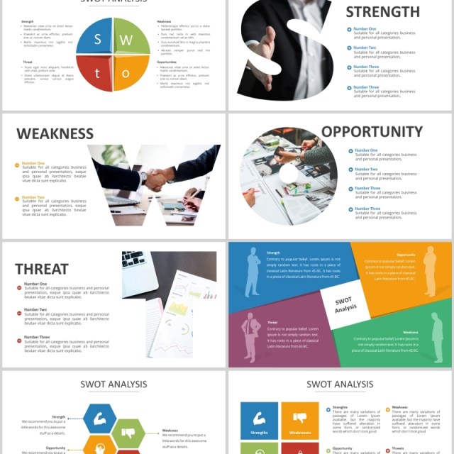 40页商业swot分析图表集