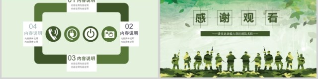 现代战争部队军事演习使命召唤PPT模板 现代战争部队军事演习使命召唤PPT模板