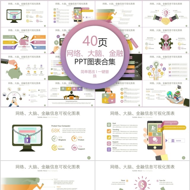 40页网络大脑金融ppt图表集