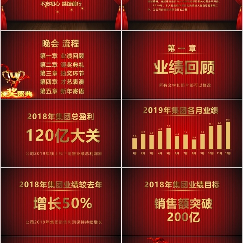 2020年会庆典颁奖典礼ppt模板