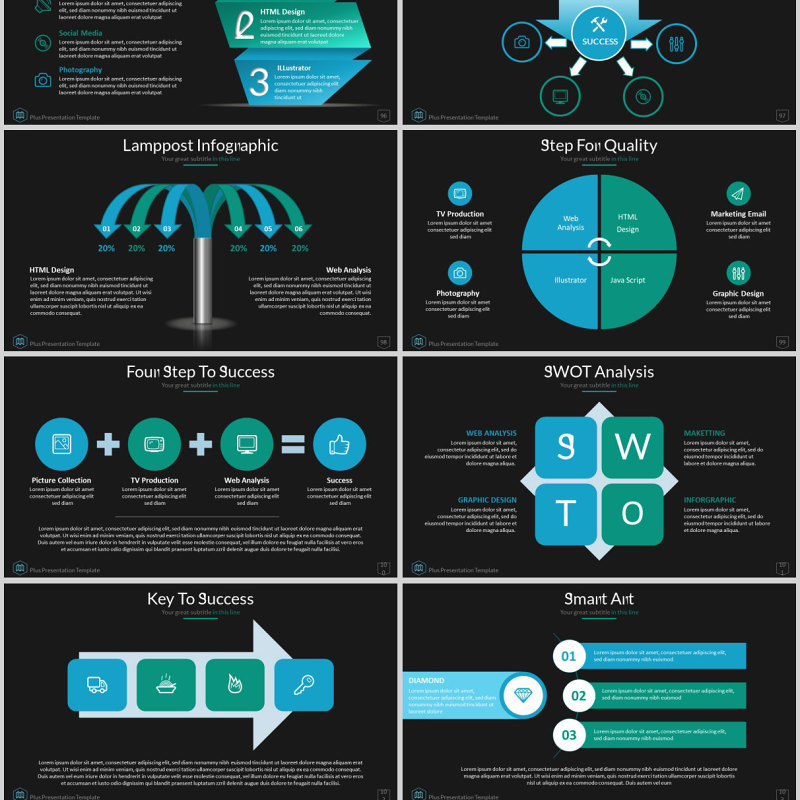 商务工作总结计划ppt模板