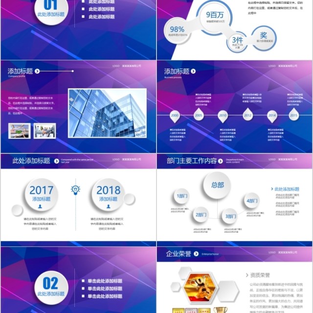 SWOT分析ppt模板公司竞争总结分析报告