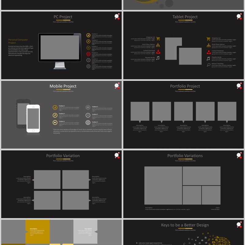 ppt图标世界地图集