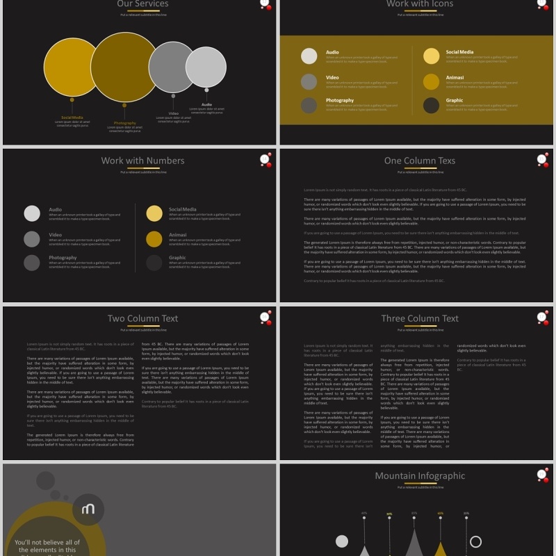 ppt图标世界地图集