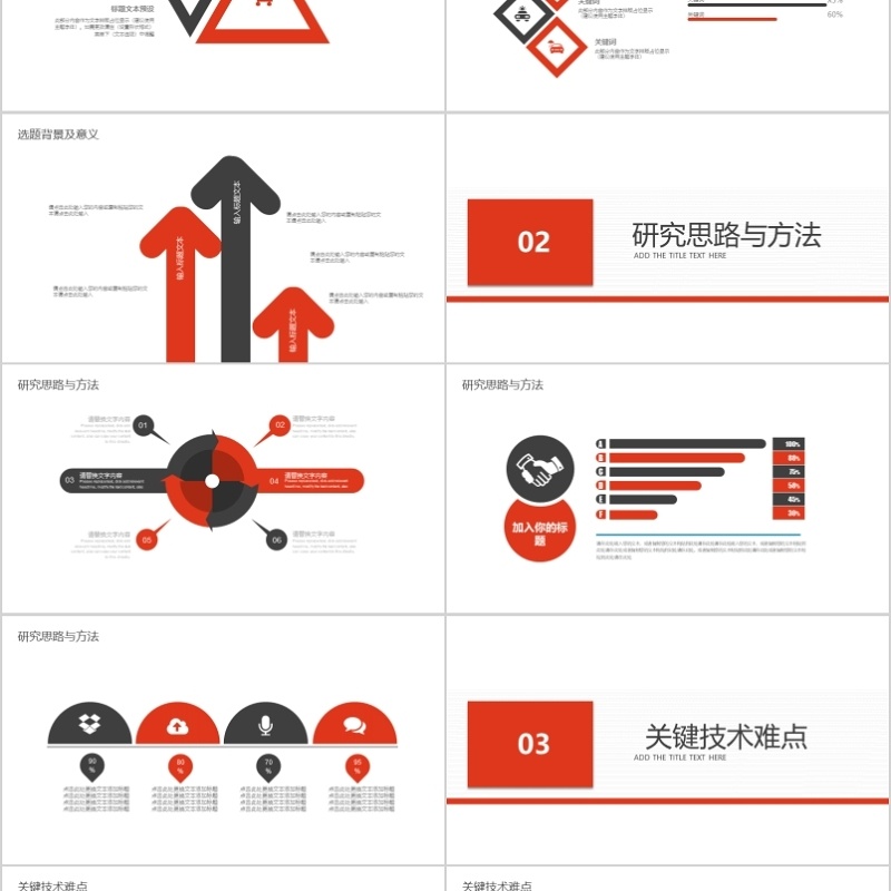 学术报告论文答辩PPT