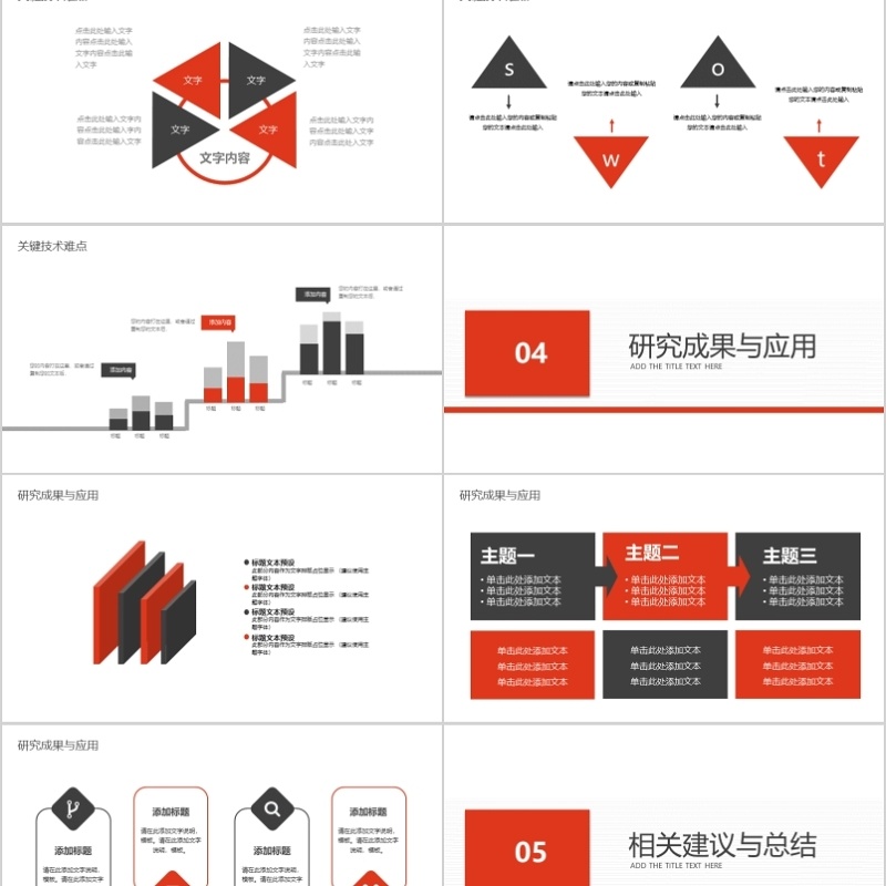 学术报告论文答辩PPT