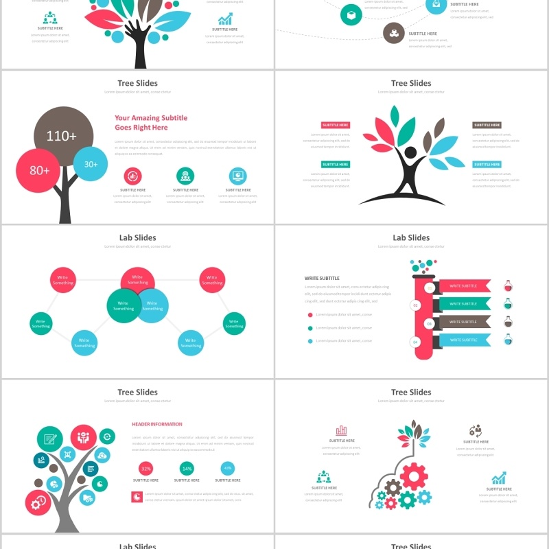 40页创意图形多用途信息可视化图表集