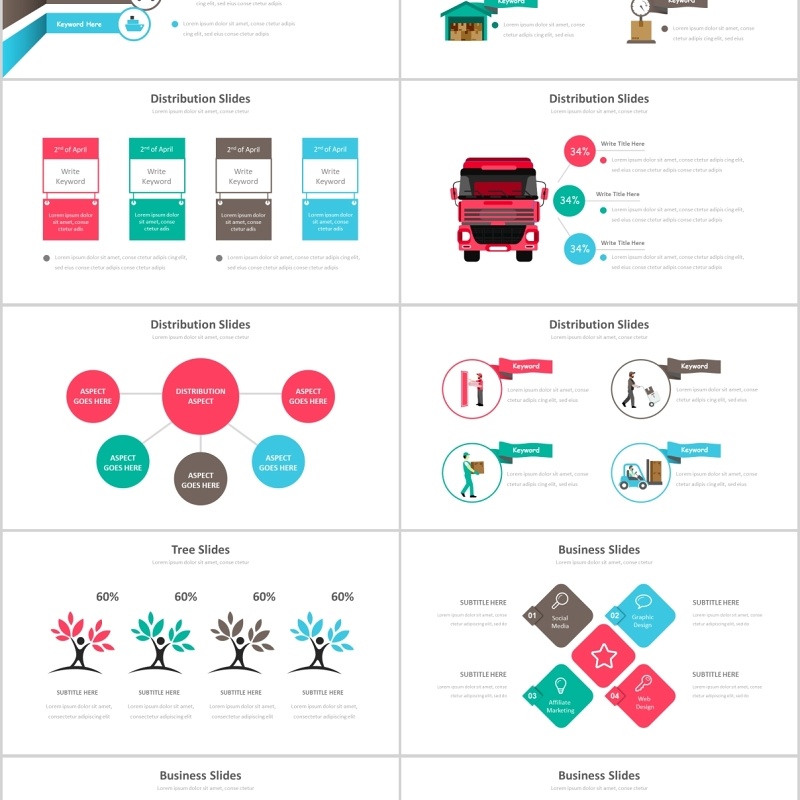 40页创意图形多用途信息可视化图表集