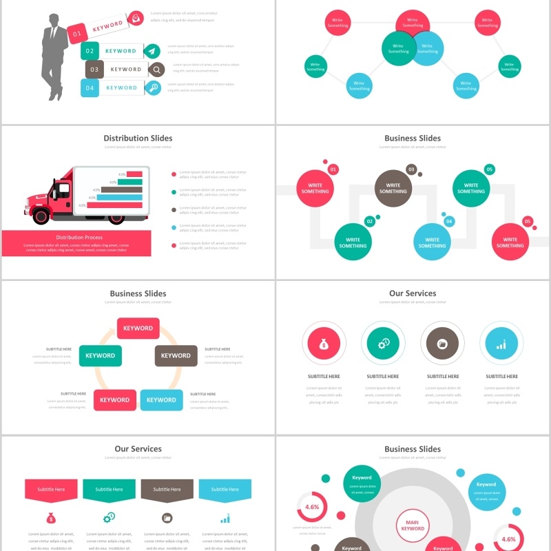 40页创意图形多用途信息可视化图表集