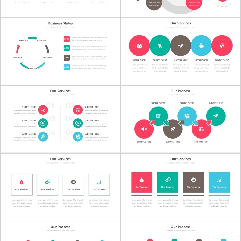 40页创意图形多用途信息可视化图表集