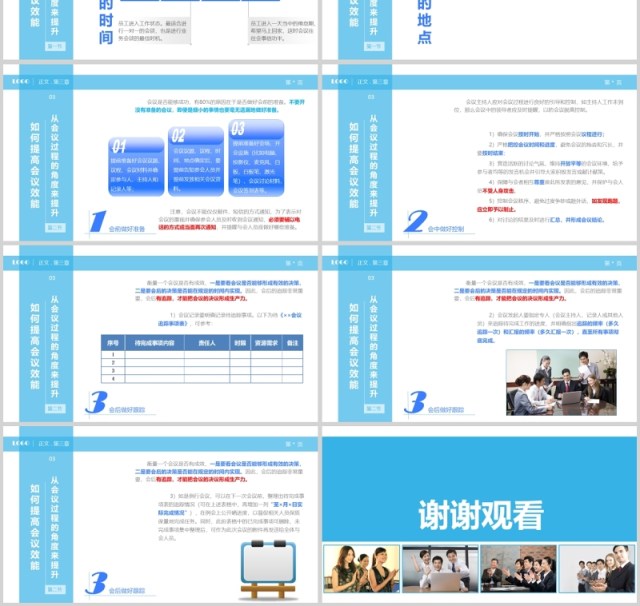 高效会议秘诀分享会议总结ppt