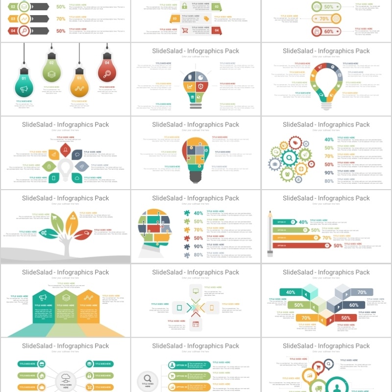 250款时间轴等各类PPT图表流程图分析图