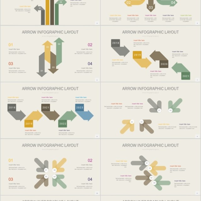 40页箭头图圆图新可视化图表集