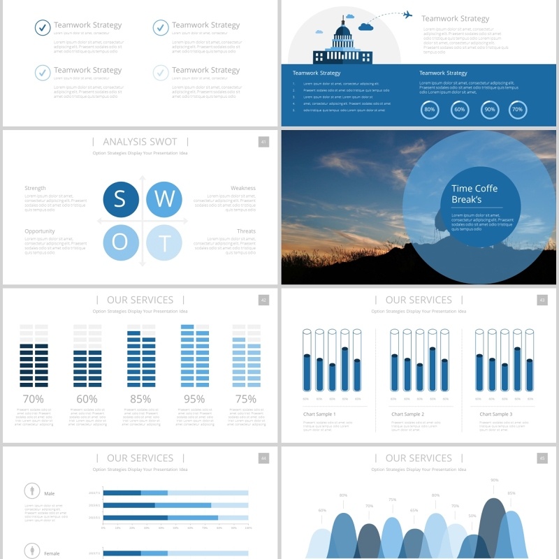 商务图表人像合集