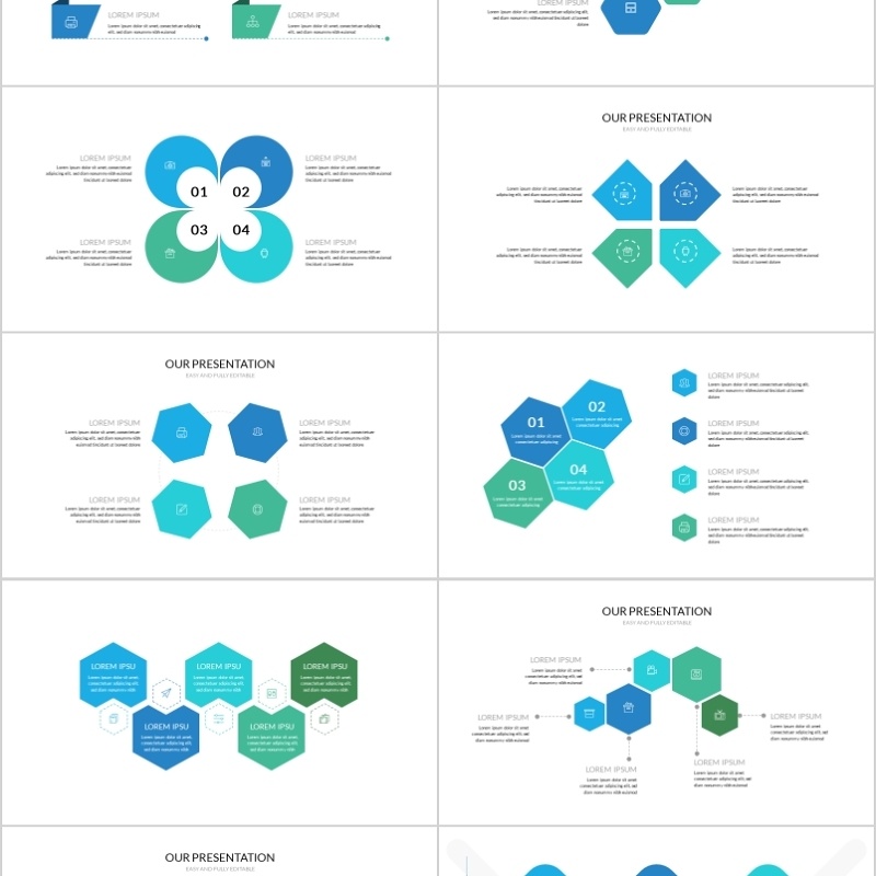 40页递进关系信息可视化图表集