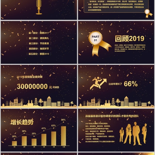 2020颁奖典礼年会ppt 2020颁奖典礼年会ppt