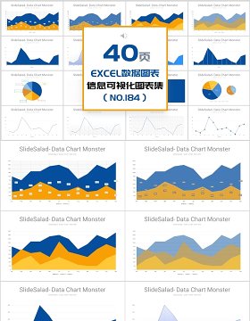 40页EXECL数据图表信息可视化图表集