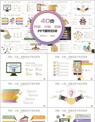 网络、大脑、金融PPT图表合集