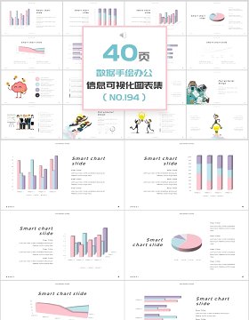 40页数据手绘办公新可视化图表集