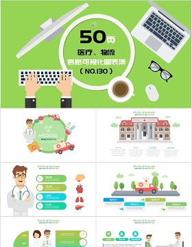 50页医疗物流信息可视化图表集