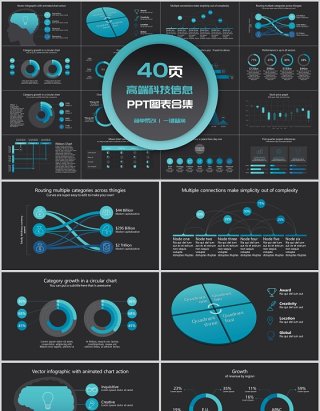 40页高端科信息ppt图表合集