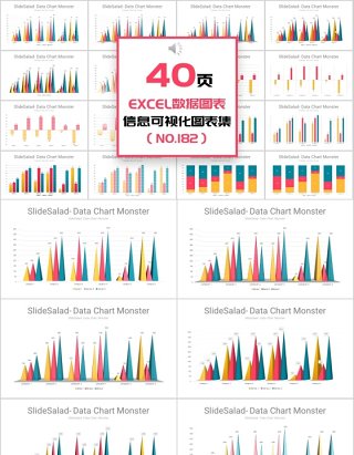 40页EXCEL数据图表新可视化图表集