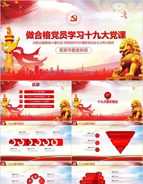 做合格党员学习十九大党课
