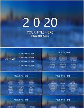 2020商务计划工作总结ppt