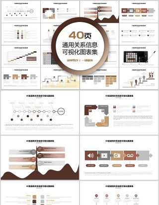 40页通用关系信息可视化图表集