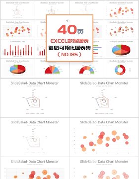 40页EXCEL数据图表新可视化图表集