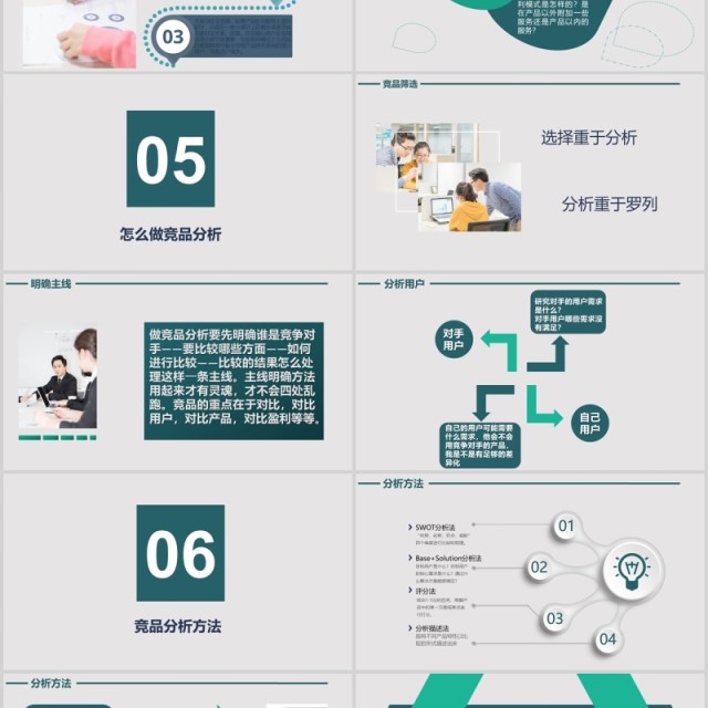绿色竞品分析报告教育培训PPT模板 绿色竞品分析报告教育培训PPT模板