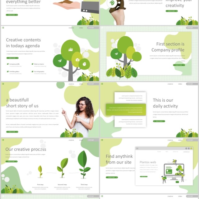 教育信息工作通用PPT模板版式设计Plantos Powerpoint Template 教育信息工作通用PPT模板版式设计Plantos Powerpoint Template