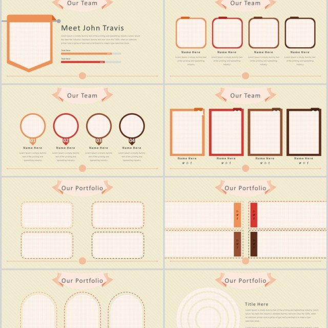 复古创意图形可视化图表PPT模板版式设计VINTAGE Powerpoint Template 复古创意图形可视化图表PPT模板版式设计VINTAGE Powerpoint Template
