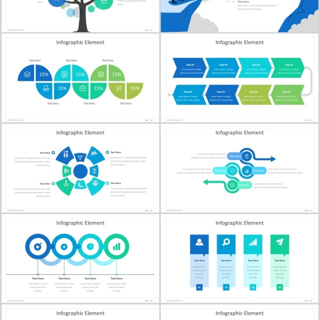 项目启动流程关系图PPT可视化素材模板Starting Powerpoint Template