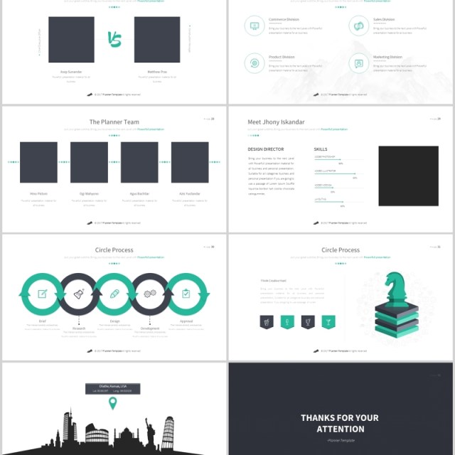 商务信息图表PPT素材模板Business Powerpoint template