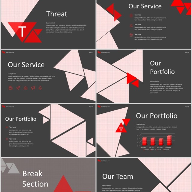 深色三角图形排版商务工作PPT模板Stoef Powerpoint Template 深色三角图形排版商务工作PPT模板Stoef Powerpoint Template