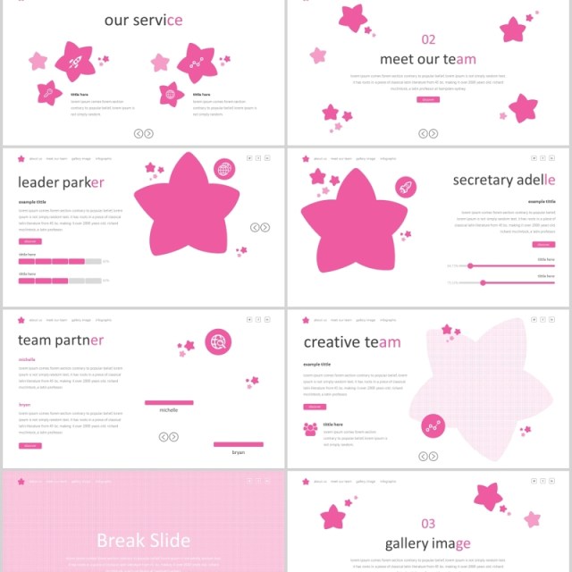 粉色可爱PPT模板版式通用Pataya Powerpoint Template 粉色可爱PPT模板版式通用Pataya Powerpoint Template