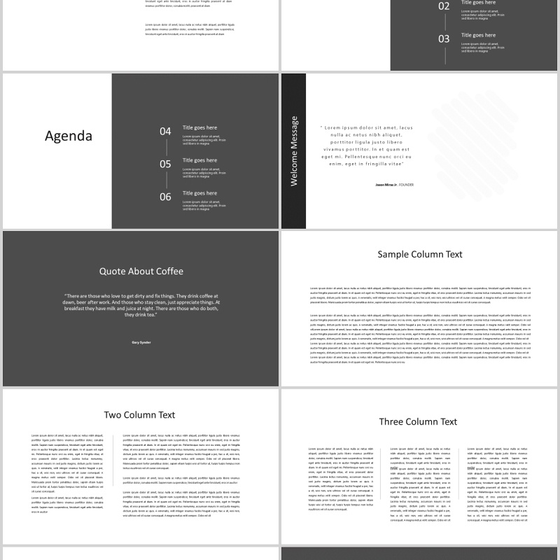 多功能图文排版PPT模板版式设计Yukee Multipurpose Powerpoint Template