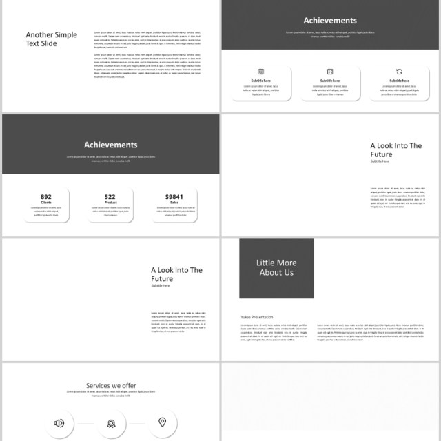 多功能图文排版PPT模板版式设计Yukee Multipurpose Powerpoint Template