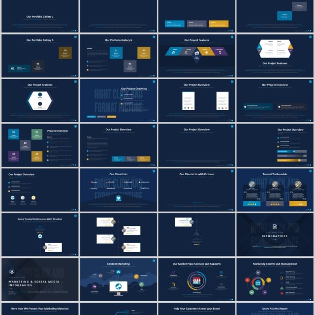 超实用多功能时间轴数据分析信息图表PPT商务模板Arwenn Multipurpose PowerPoint Template