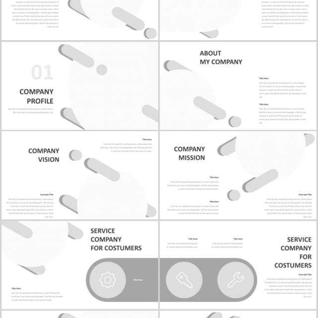 简洁创意图形占位符工作总结汇报PPT模板版式设计Arifirst Powerpoint Template