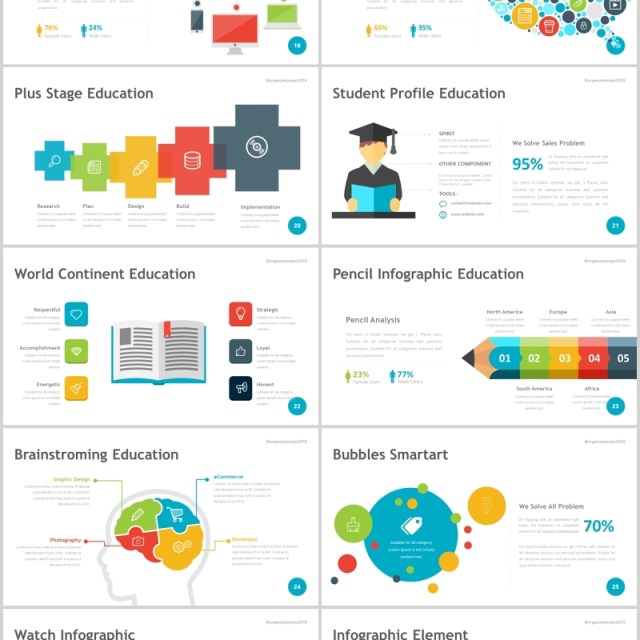 组织者项目管理数据分析PPT信息图表Organizer  Powerpoint Template