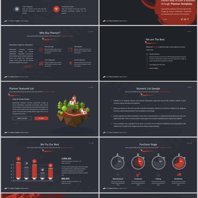 笔刷创意图形版式设计PPT商务模板Brush Powerpoint Template 笔刷创意图形版式设计PPT商务模板Brush Powerpoint Template