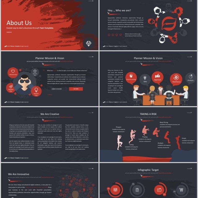 笔刷创意图形版式设计PPT商务模板Brush Powerpoint Template 笔刷创意图形版式设计PPT商务模板Brush Powerpoint Template