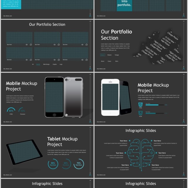 深色产品数据分析PPT商务版式模板Into Powerpoint Template